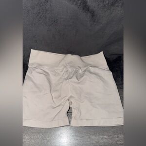 3 PACK ! Beige , Pink and Navy Blue High-Waisted Work Out Shorts